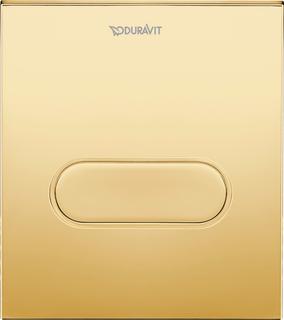 Duravit Betätigungsplatte DuraSystem 13,1x15cm, mech., f Uri. A1, gol poliert