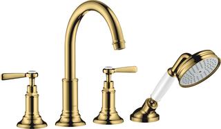 hansgrohe Fertigmontageset Axor Montreux 4-L-Fliese-Ar, m Hebelgr., pol. gol opt