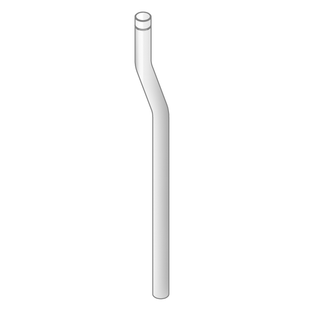 Aquarotter Urinal-Spülrohrverlängerung 350mm, Kröpfung 30mm