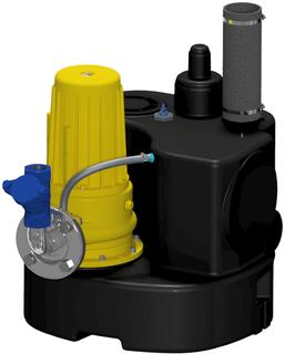 Zehnder-Pumpen Abwasser-Hebeanlage Kompaktboy SE 71.1 W, 230 V, m Schneidw.