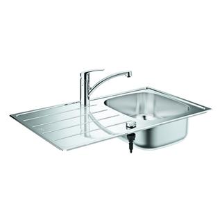 GROHE Einbauspüle-Set Eurosmart 86x50cm, 1 B, m EH-Spültischarmatur, ES