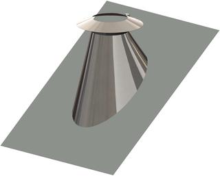 ATEC Dachdurchführung mit Wetterkragen 711x863mm, DN 110/160, 33-45 G, PP, ES b