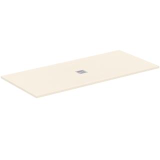 IS Rechteck-Brausewanne Ultra Flat S + 200x90x3cm, sandstein, Ablauf zentriert