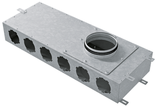 Blauberg Verteilerkasten Blaufast SR 160/90x6 04 160mm auf 6x90mm, Metall