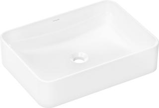 hansgrohe Aufsatzwaschtisch Xuniva Q 550x400mm, o. HL/ÜL, SmartClean, weiß