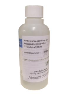 UWS Aufbewahrungslösung 500 ml Flasche, für Messgeräteelektroden
