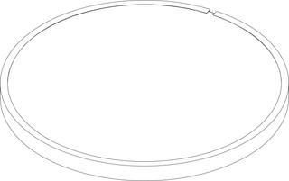 BOSCH Ersatzteil TTNR: 8735100340 Verkleidungsdeckel D950x50 weiß Everp