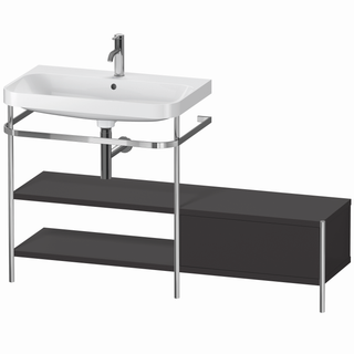 Duravit MWT-Kombi Happy D.2 Plus 140x49cm, 1 HL, gra matt, seitl. Anb re