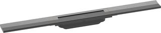 hansgrohe RainDrain Flex Duschrinne 700mm, brush. bla vc, Fertigset, kürzbar