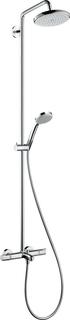 hansgrohe Showerpipe Croma 220 mit Wannenthermostat, 1jet, chrom