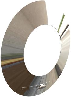 MHG Rosette DN 110/160, PP/Edelstahl blank
