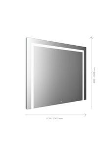 EMCO LED-Lichtspiegel MI 220 1600x1000mm, m 3 Lichtauss. ob, re u. li
