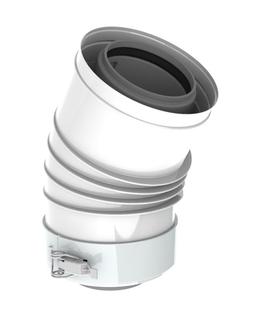 Remeha Bogen DN 80/125, 15Grad, PPS, konzentrisch