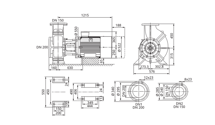 Artikelbild 4 des Artikels „Wilo Trockenläufer-Blockpumpe Atmos GIGA-B 150/380-55/4-P6-S1,DN200 “