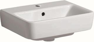 Geberit Handwaschbecken Renova Compact 45 x 34 cm, mit Hahnloch, mit Überlauf