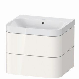DU WTU m. Happy D.2 Plus, 2 Schk. ohne HL,480x575x490mm,Weiß Hochglanz ES Ahorn