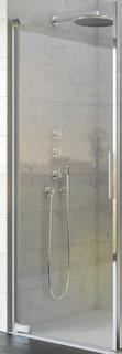 Kinedo KINEQUARTZ P90 Drehtür Ecke LI H200 chrom CC-Klarglas teilgerahmt f P+F