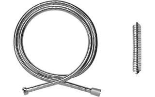ASW Brauseschlauch Double-Agraff 0,75 m, 1/2 Mutterx1/2" M. MS verchr.