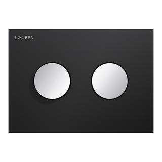 Laufen WC-Betätigungsplatte Groove INEO 2-Mg-Spül., sw matt mit Tasten Chrom