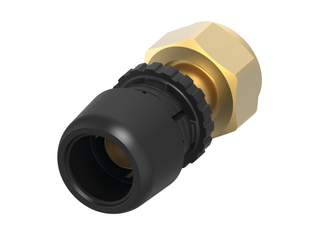 TECE Verschraubung TECElogo Ax 20mmx3/4", flachdichtend, Siliziumbronze