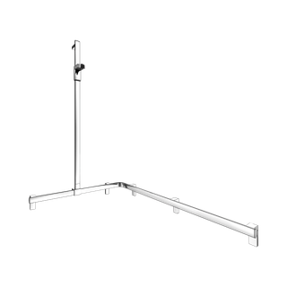 Keuco Duschhandlauf AXESS Care 850x1150x1301mm, vc, m Br.-Stange, li