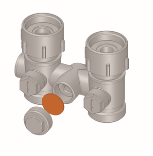 Flamco Dichtung 17x1mm, Centellen, für Einrohr-Hahnblock