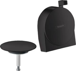 hansgrohe Fertigmontageset Exafill S WA-Einl, Ab- u. Überlaufgarn., matt-sw