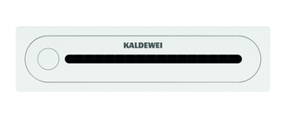 Kaldewei Ablaufgarnitur FLOWPOINT ZERO Edelstahl, alpinweiß matt