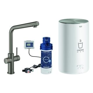 GROHE Spültisch-Einhebelmischer Red Duo L-Ausl., m Boiler Gr M, hd graph. geb.