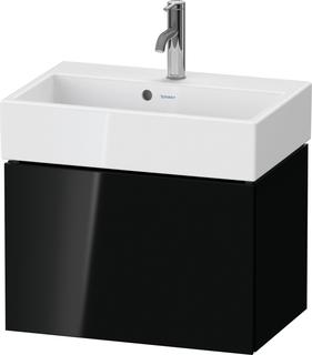 Duravit WT-Unterschrank Compact L-Cube 58,4x39,1x39,4cm, 1 Ausz., wandh, sw hgl