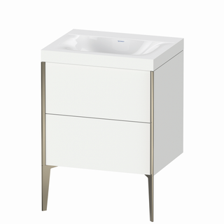 DU WTU XViu/Viu,2 AZ,610x600x480mm,o.HL champ.matt/weiß matt, Ra.18 ES Nussb