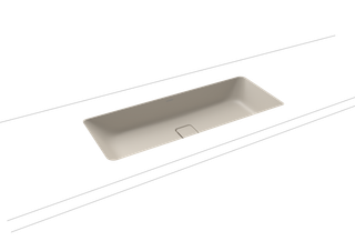 Kaldewei Unterbau-Waschtisch CONO 3088 86,9x38,2cm, o. ÜL/HL, P-E, warm grey10