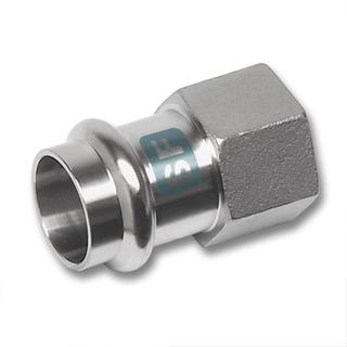 Sanha Muffe NiroSan Press SF 19270G 28mmx3/4", Innenpressende/IG
