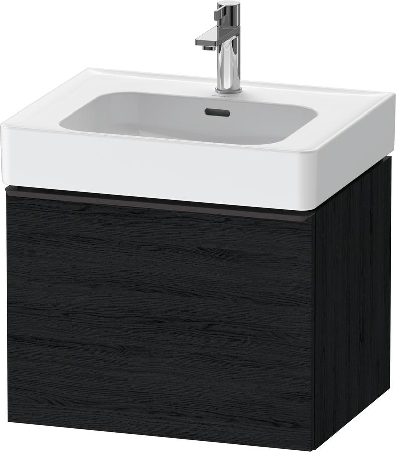 Artikelbild 2 des Artikels „Duravit Waschtisch-Unterschrank D-Neo 58,4x45,2cm, sw/Ei sw, 1 Ausz., wandh 58,4 x 45,2 cm | diamantschwarz/Eiche schwarz“