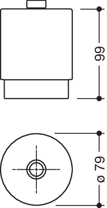 Artikelbild 2 des Artikels „HEWI Glasflakon System 100/System 800 Kristallglas satiniert Kristallglas satiniert“