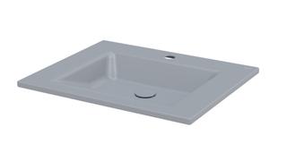 Einbau-Waschtisch BetteAqua A070 60x49,5cm, HLW1, quartz