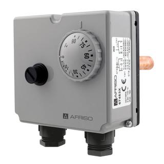 Afriso Gehäuse-Doppelthermostat GDT/8RS, 0/90 GrC, 100 GradC, fest/außen