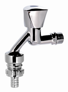HS Auslaufventi tecHSan+ HD 1/2", Dreikant-Haubengriff, pol. verchr.