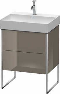 Duravit Waschtisch-Unterschrank XSquare 58,4x46cm, flan. Gr hgl, 2 Ausz., steh.