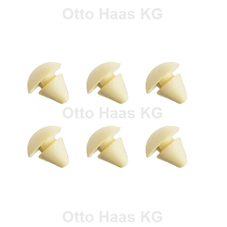 HAAS Zargenpuffer Ausf 1, halbrund, beige, Kunststoff