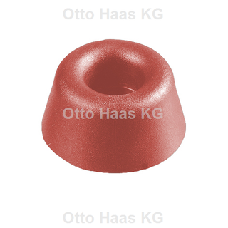 HAAS Sitz-/Apparatepuffer Höhe 10mm, a-d= 20mm, i-d= 5,0mm, rot