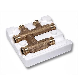 Kreuzungs-T-Stück Press Heat 8580 Rotguss, mit Isolierbox