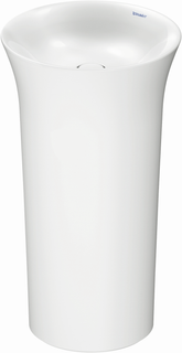 Duravit Waschtisch White Tulip d 500mm, frei., o. HL, ÜL, HLB, weiß
