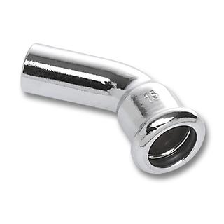 Sanha Bogen Press Chrom 16040 12mm, 45Grad, Innen-/Außenpressende