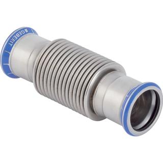 Geberit Axialkompensator Mapress DN 100, d 108mm, m Pressmuffe, Edelstahl