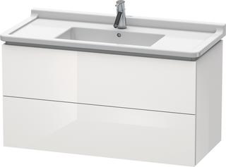 Duravit Waschtisch-Unterschrank L-Cube 102x46,9cm, we. hgl, 2 Schub., wandh