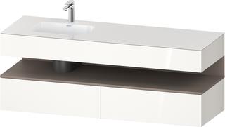 Duravit EinbauWT-Möbel-Set Qatego 160x50x60cm, Kon-WTU, B, B l, ba m/we g