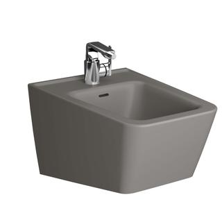 VitrA Wand-Bidet Equal 39,5x54cm, 1 HL mi + ÜLS, steingrau ma V