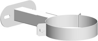 MHG Befestigungs-Set kürzb., DN 110/160, 150mm, PP/Edelst. we
