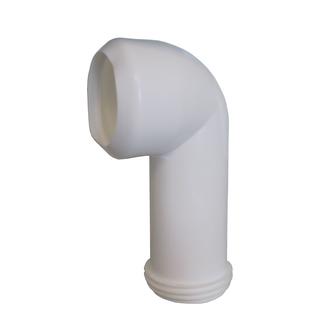 KÖRO WC-Anschlußstutzen Winkel 90 gr 100 Weiss, 235 mm hoch